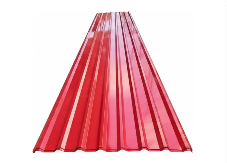 LAMINA DE TECHO ARQUICOLOR EXT. ROJO / INT. BLANCO ACERO GALV. CANAL TRAPEZOIDAL / CUADRADO 6 MTS X 1.06 MTS ESPESOR 0,27 MM UTIL 1 MTS ( BRILLANTE ) VENCOR 