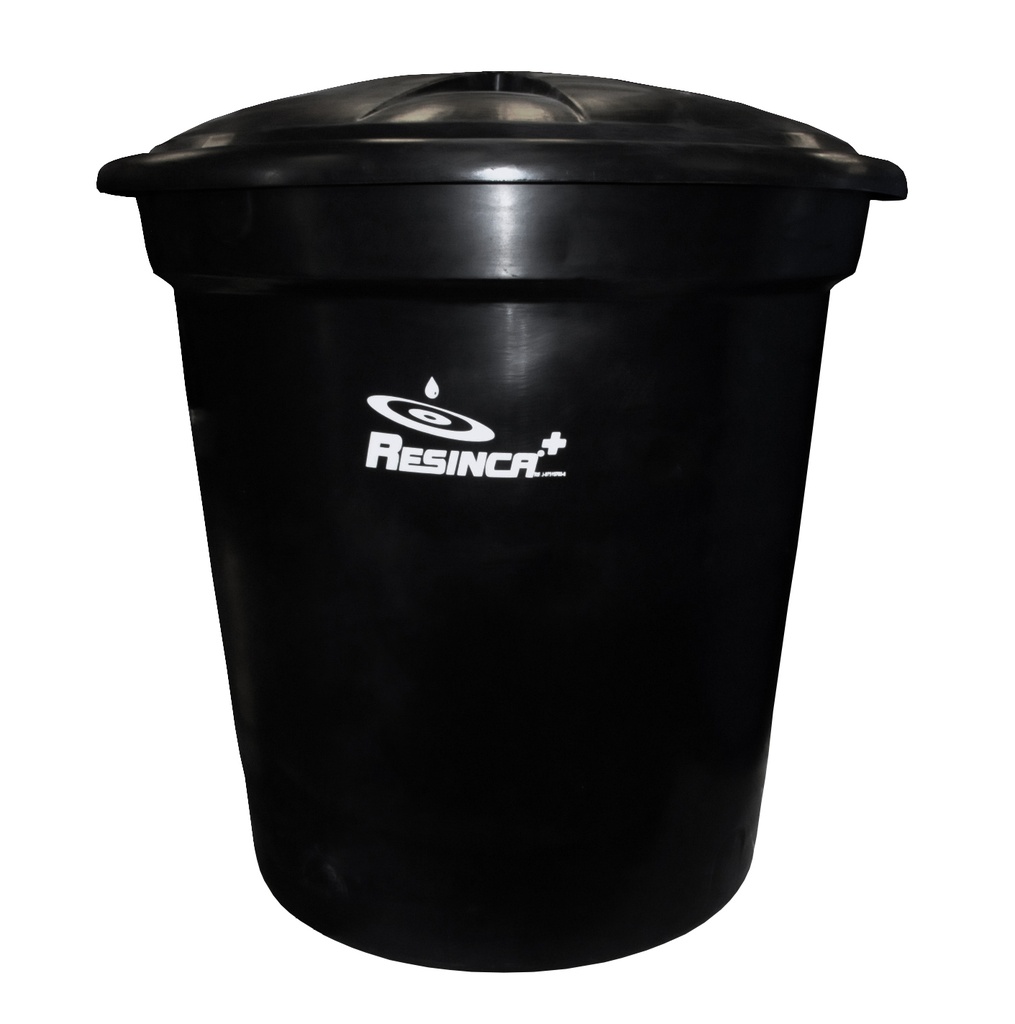 TANQUE DE AGUA CAP. 1.000 LTS MOD. SUPER TANQUE CONICO (1.43X0.91MTS) NEGRO UNA CAPA REF. STC1000 MARCA RESINCA 