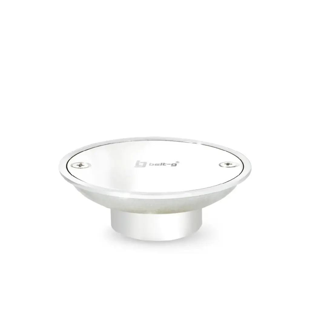 REJILLA ACERO INOX. CIEGA 10 CM REDONDA REF. GRI-0715 MARCA BELT-G
