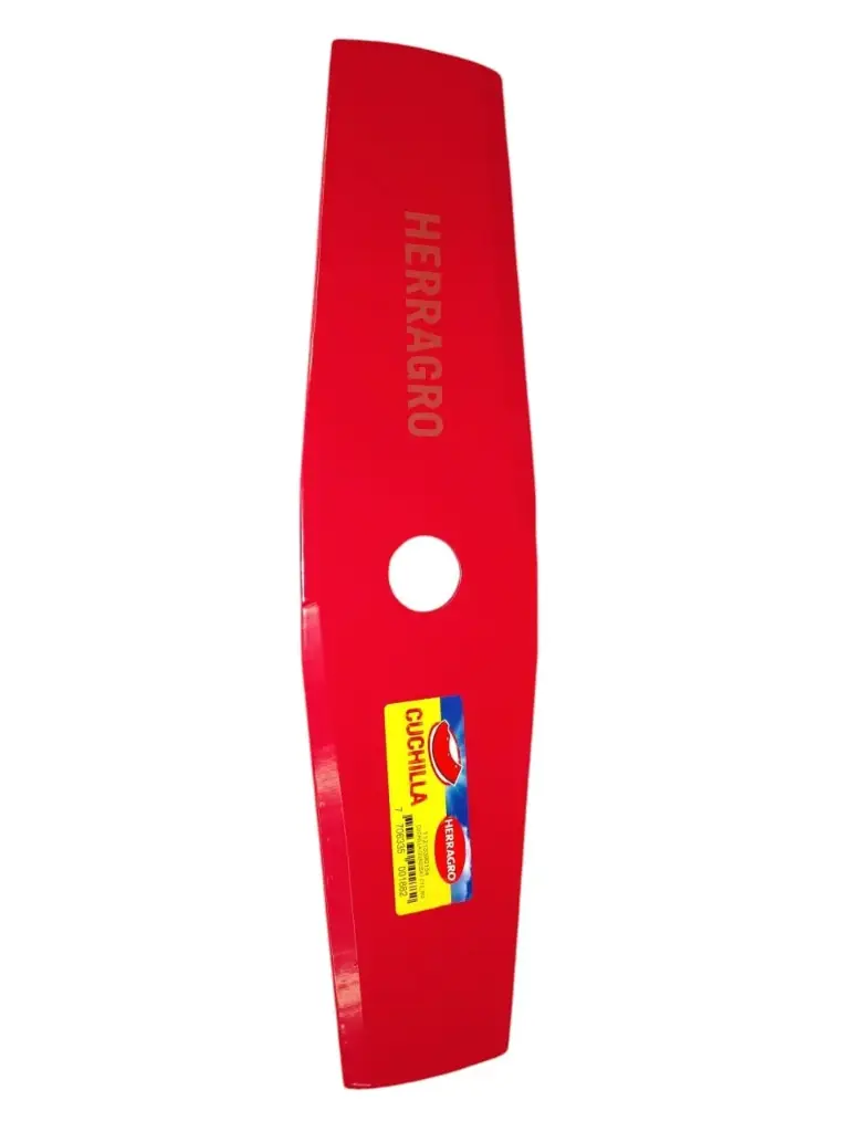 CUCHILLA P/ DESMALEZADORA PESADA 35 CM X 2.3 X 25.40 MM CALIBRE 13 ROJA COD. CUCHI-HEP REF. T1213390154 MARCA HERRAGRO
