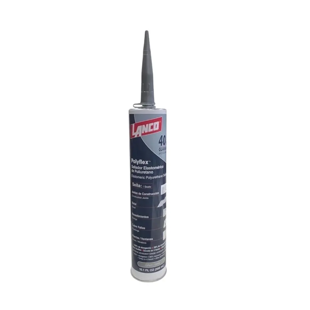 ADHESIVO / SELLADOR DE CONSTRUCION POLIURETANO 300ML GRIS REF. CC348-18 / 348186 MARCA LANCO