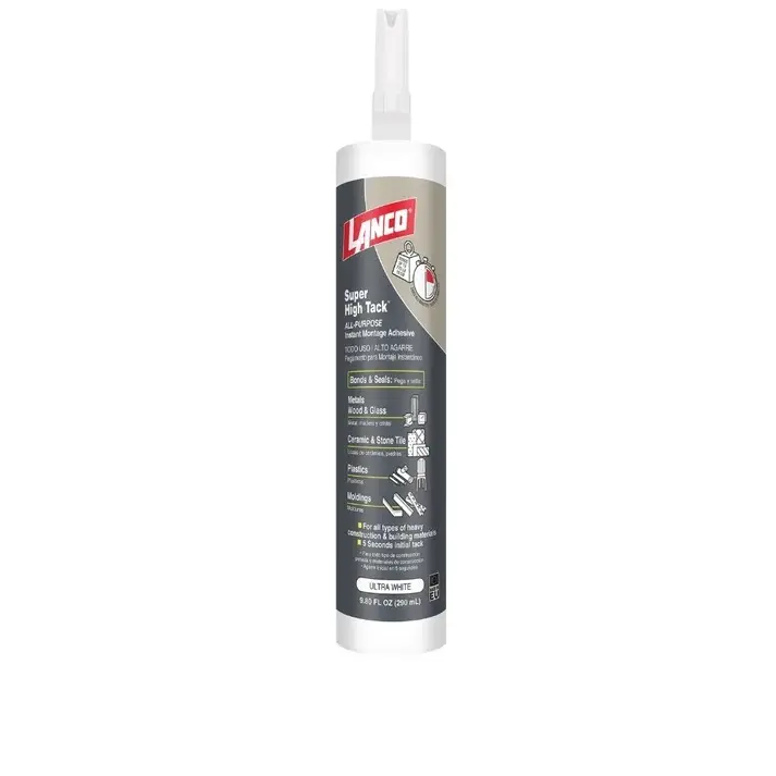 ADHESIVO / SELLADOR DE CONSTRUCCION MULTIUSO ALTO AGARRE 290ML BLANCO REF. CC172-18 / 172187 MARCA LANCO
