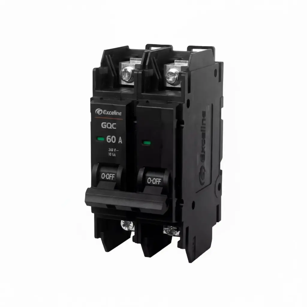 BREAKER SUPERFICIAL 2 X 60 A REF. GQC-60A-2 COD. 007981 MARCA EXCELINE 