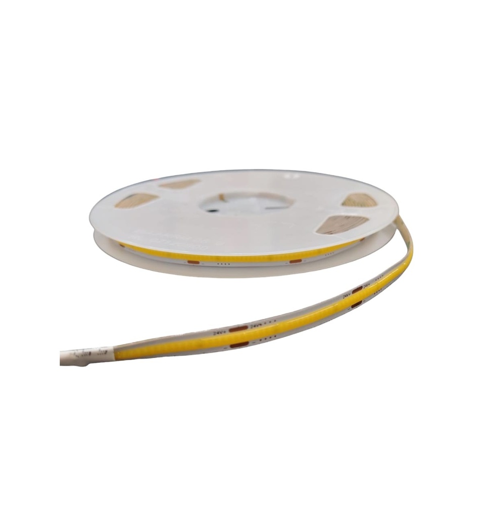 CINTA LED COB 10W/M 1000LM/M 10 MTS 24VDC 3000K IP20 SIN TRANSFORMADOR COD. LUM12173 REF. COB-320DK MARCA HEA LIGHT