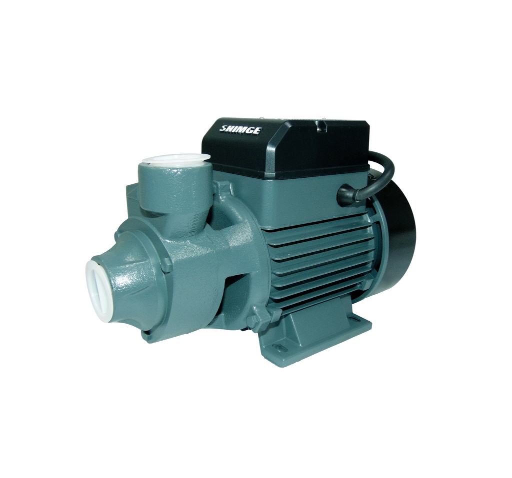 BOMBA PERIFERICA DE 0.5 HP 1" X 1" EN 110 V -220 V 60 HZ MONOFASICA 40 LTS/MIN 33 MTS MOD. QB60G1 REF. 11000012 MARCA SHIMGE
