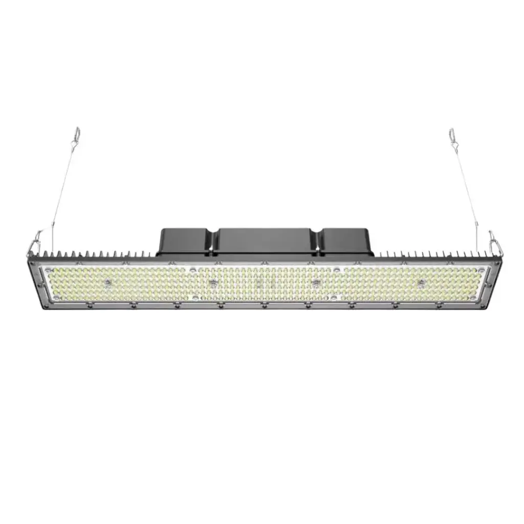LAMPARA HIGHBAY LINEAL LED 3 TONOS 200W-3000K / 150W-4000K / 100W-6500K 140LM X W 120 X 70 X 22,50 CM 100-305V IP65 ( INCLUYE 2 GUAYA + 2 SOPORTE SUPERF.) C/NEGRO REF. LINEAL9EN1 COD. 31059044 / 505848 LUCERNA