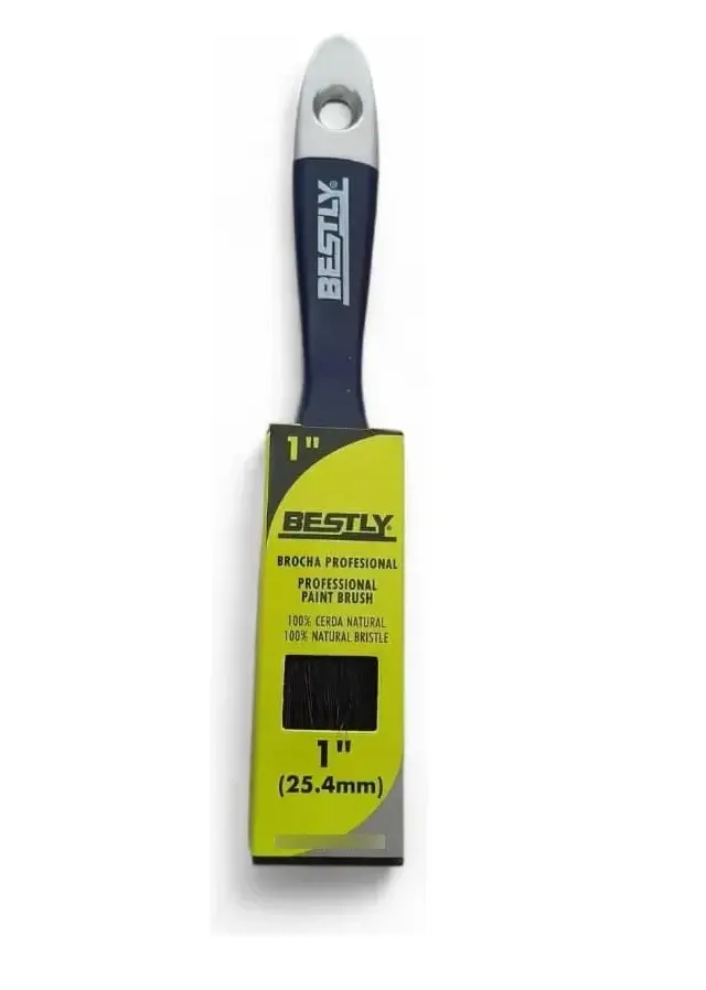 BROCHA DE 1" MANGO MADERA AZUL COD. BLY-180-001-010 REF. 968326 MARCA BESTLY