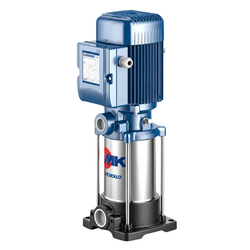 BOMBA CENTRIFUGA MULTIETAPA VERTICAL DE 2 HP 1 1/4" x 1" 220V MONOFASICA 80LTS/MIN REF. 60BPMMK3/6N MARCA PEDROLLO 