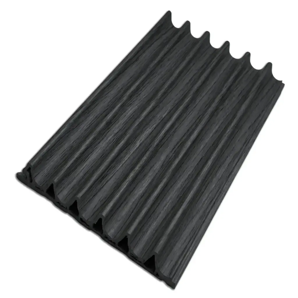 PANEL P/ PARED PVC WALL PANEL OLA 15 CM X 1,6 CM X 2,90 MTS COLOR GRIS CENIZA REF. WP1002 MARCA BRUFER