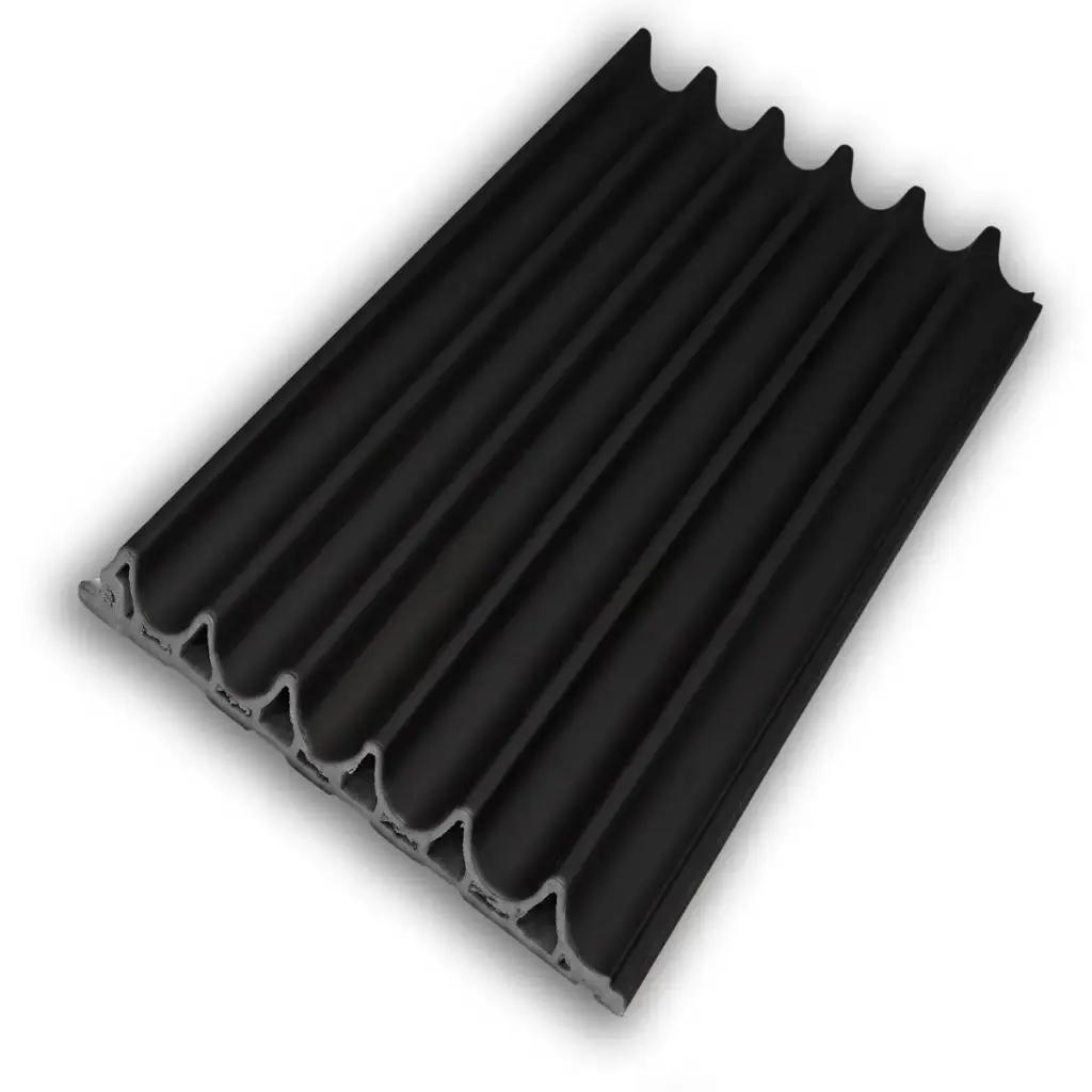 PANEL P/ PARED PVC WALL PANEL OLA 15 CM X 1,6 CM X 2,90 MTS COLOR NEGRO REF. WP1001 MARCA BRUFER
