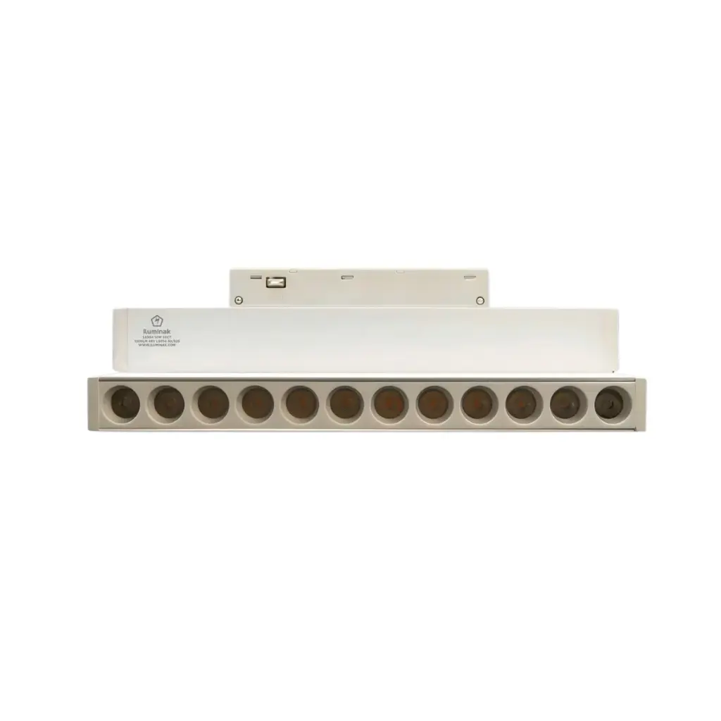 LAMP LED LINEAL MULTISPOT PLEGABLE 12W 48V 3CCT 11.8 X 21.6 CM IP20 1200LUM BLANCO P/RIEL MAGNETICO REF. LS304 MARCA ILUMINAK