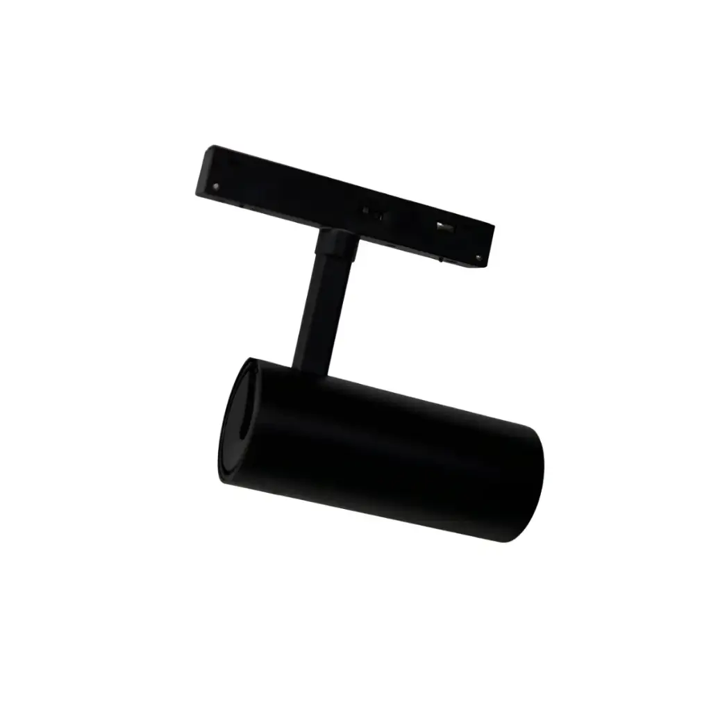 LAMPARA LED INTEGRADA TIPO BALA 24W 48V 3CCT 2400LUM IP20 NEGRO P/RIEL TRACKLIGHT MAGNETICO REF. LS403 MARCA ILUMINAK