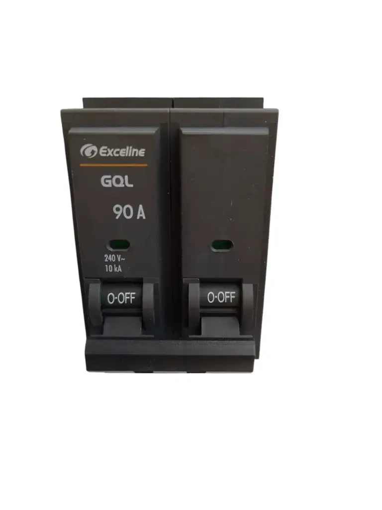 BREAKER PARA EMPOTRAR 2 X 90 A REF. GQL-90A-2 / 009695 MARCA EXCELINE