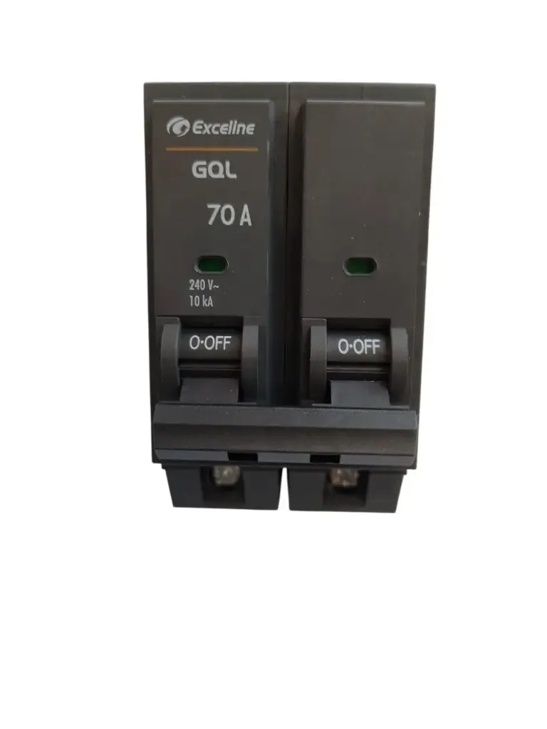 BREAKER PARA EMPOTRAR 2 X 70 A REF. GQL-70A-2 / 009688 MARCA EXCELINE