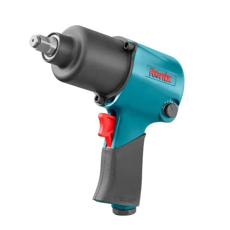 PISTOLA / LLAVE DE IMPACTO NEUMATICA 1/2" 90 PSI ENT. AIRE 1/4" NPT 142.5 L/MIN 7500 RPM 900 NM REF. RA-1201 MARACA RONIX