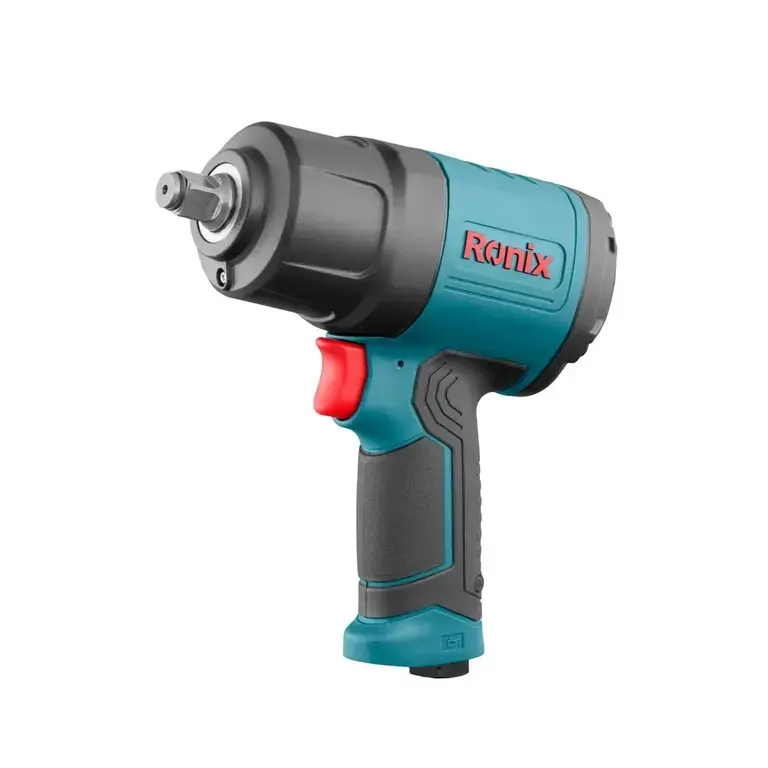 PISTOLA / LLAVE DE IMPACTO NEUMATICA 1/2" 90 PSI ENT. AIRE 1/4" NPT 198 L/MIN 800 RPM 1150 NM REF. RA-1202 MARACA RONIX