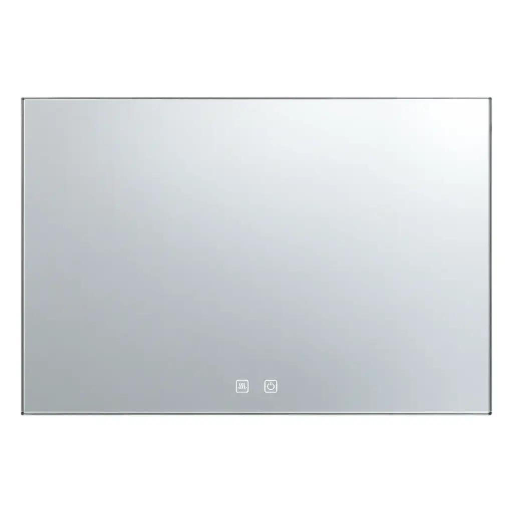 ESPEJO LED DE BAÑO RECTANGULAR HORIZONTAL 80 X 100 CM 3CCT SENSOR TOUCH ANTIEMPAÑANTE Y RELOJ COD. JZ-5179 REF. 13-0109 MARCA ZAXON
