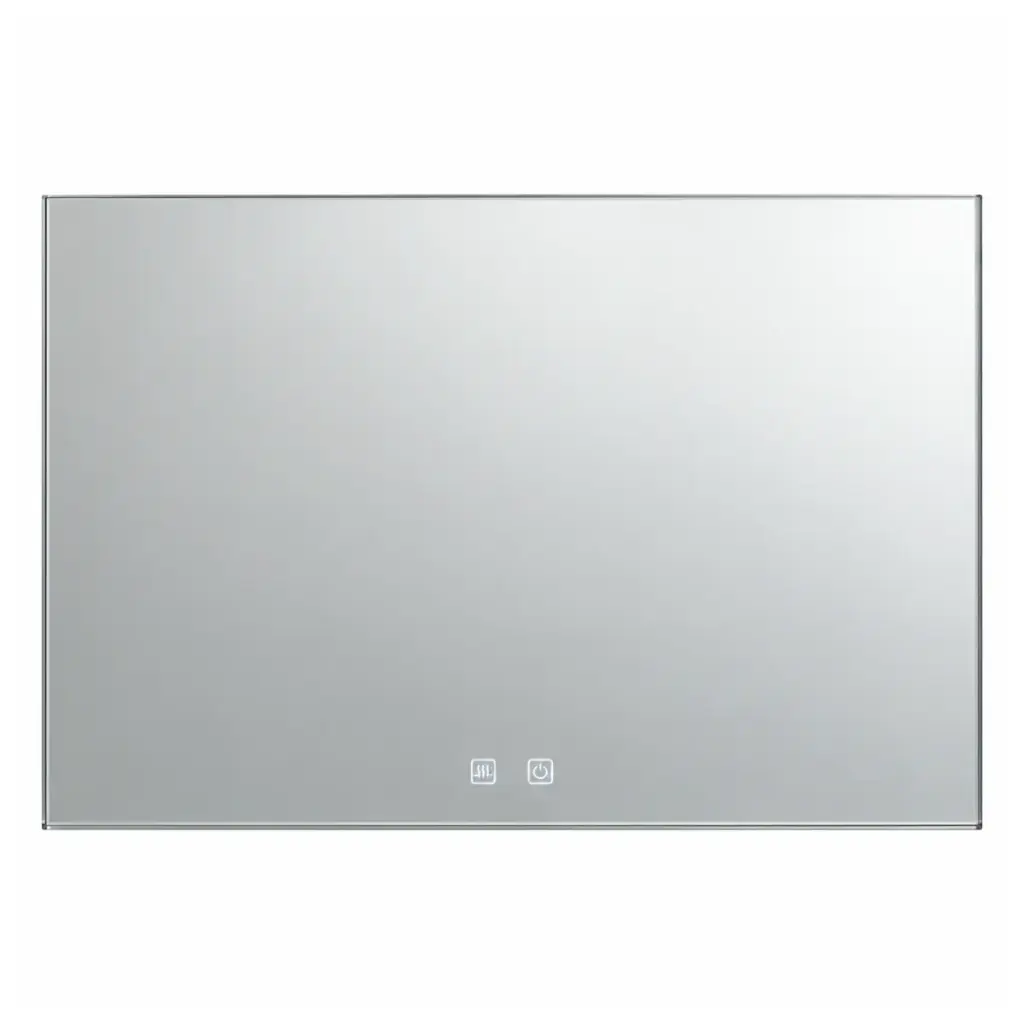 ESPEJO LED DE BAÑO RECTANGULAR HORIZONTAL 80 X 100 CM 3CCT SENSOR TOUCH ANTIEMPAÑANTE Y RELOJ COD. JZ-5179 REF. 13-0109 MARCA ZAXON