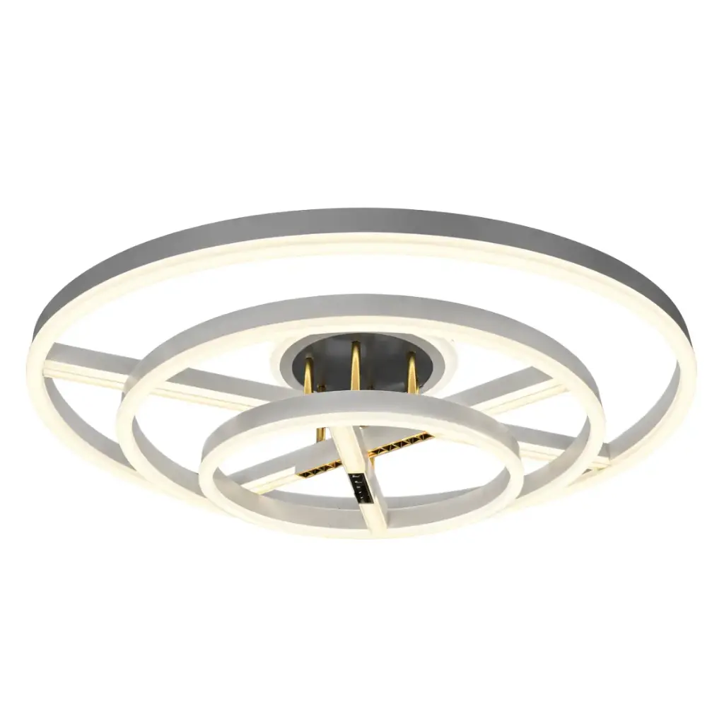 LAMPARA COLGANTE DECORATIVA DE APLIQUE ANGEL 148 W 3CCT 85-265V 80+60+40 X 35 CM BASE 25 CM CON CONTROL C/ BLANCO - BRONCE COD. 2095 REF. 03-1199 MARCA ZAXON