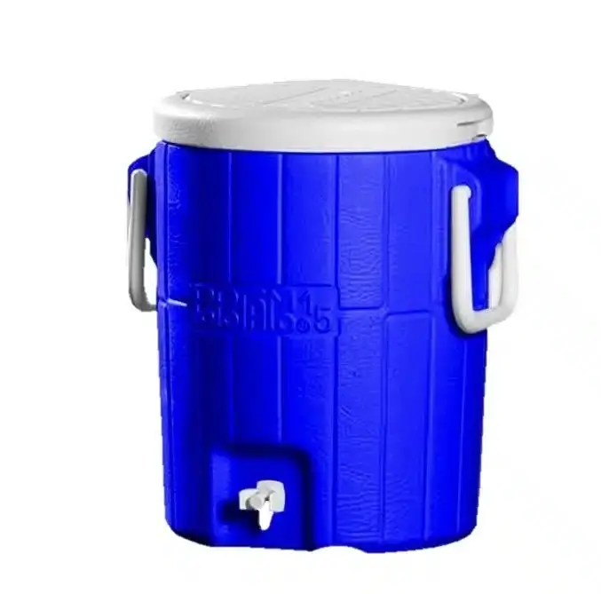 TERMO POPOTAMO PARA AGUA DE 15 LTS 40 CM X 35 CM COLOR AZUL REF. PTE-TE15 / 06-16-006 DECOCAR
