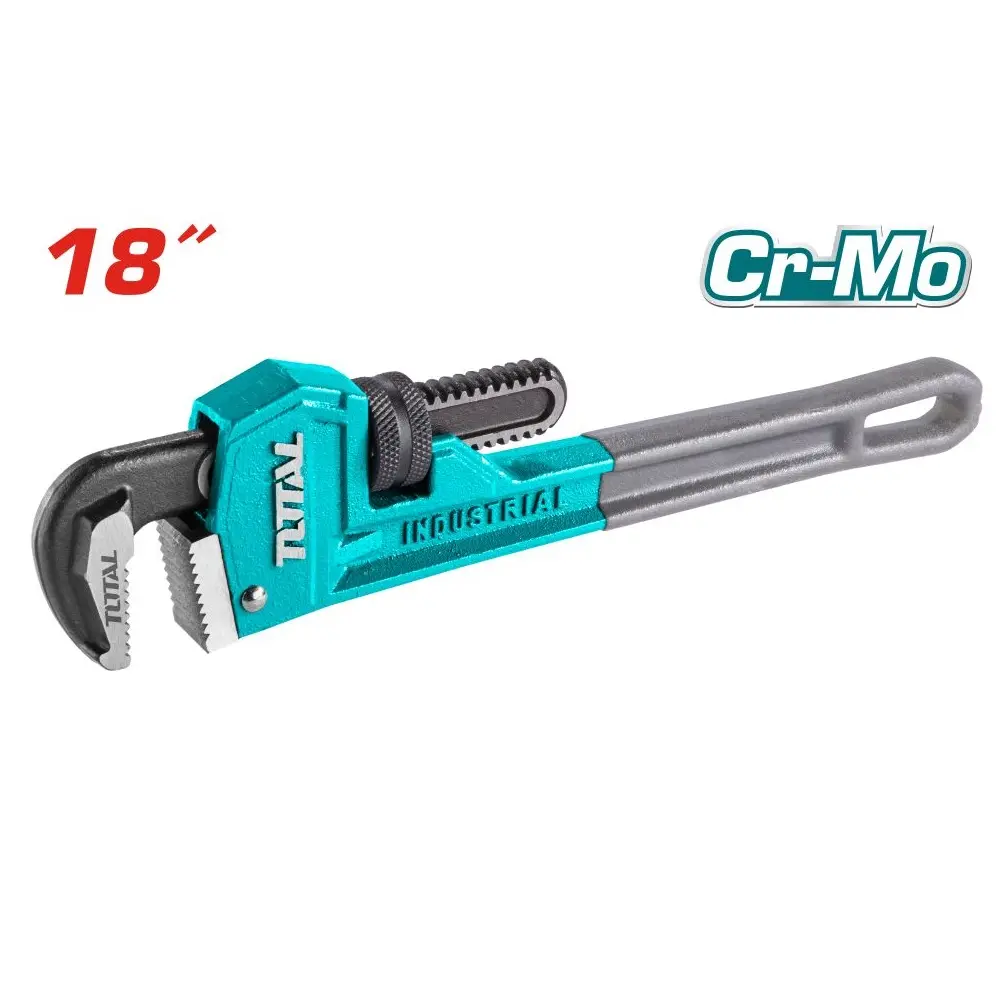 LLAVE DE TUBO 18" 450 MM MANDIBULA RECTA REF. THT171186 MARCA TOTAL TOOLS