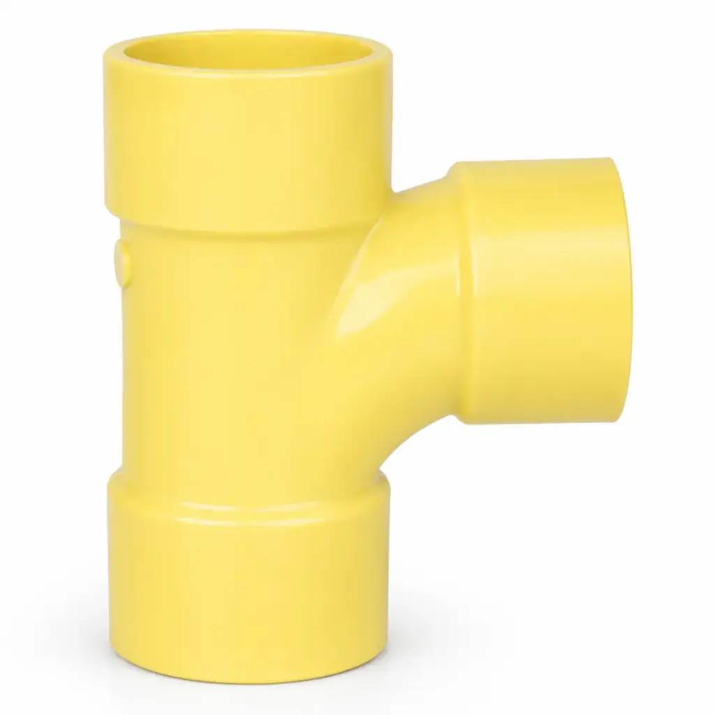 TEE DE PVC PARA AGUA SERVIDA DE 200 MM ( 8 " ) X 160 ( 6" ) C X C X C REF. CANTC115 MARCA INPLAVEN 
