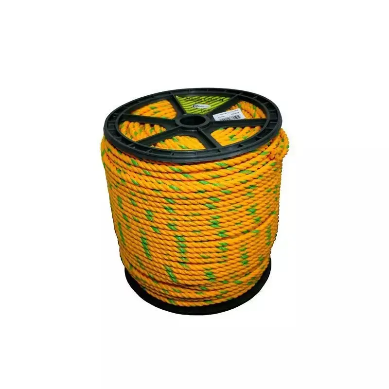SOGA DE POLIPROPILENO 10 MM (3/8") POR METRO AMARILLO-VERDE (REF.ROLLO 250MT) REF. CIP-MAN01057 MARCA CIPLAS