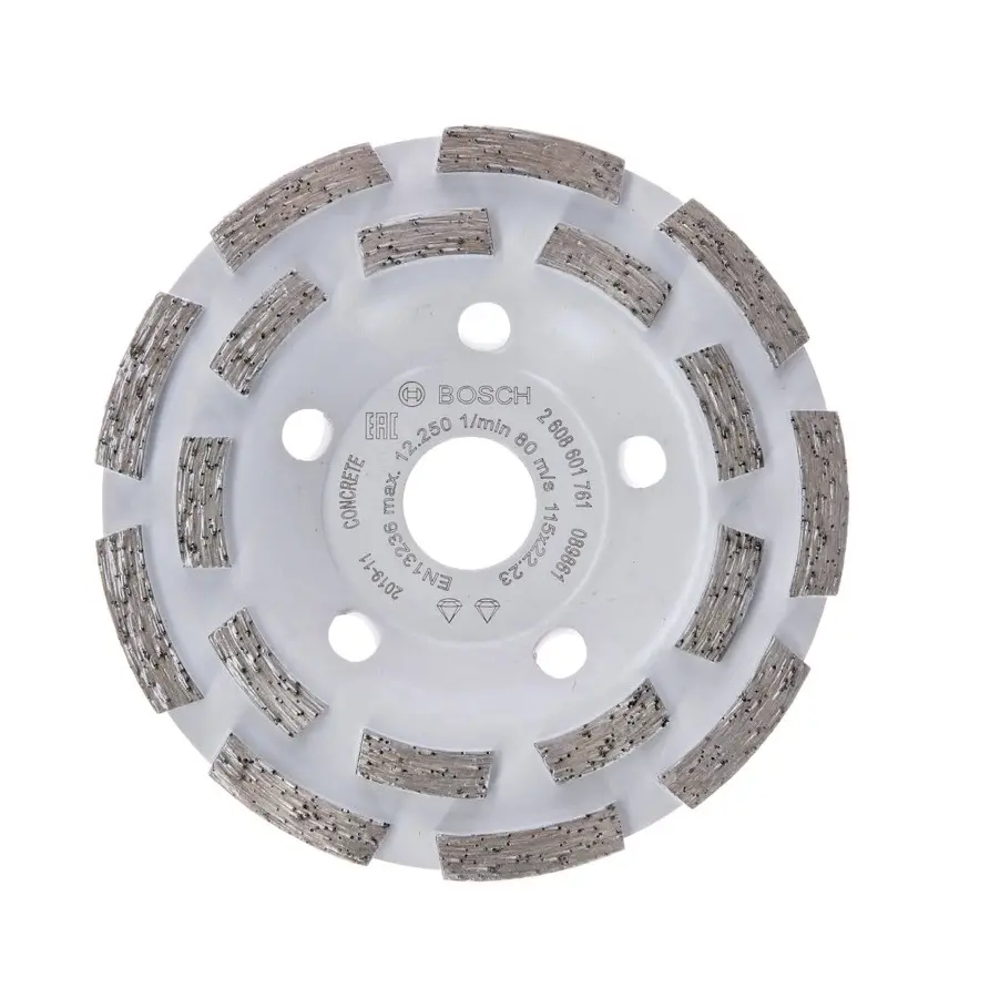 DISCO COPA DIAMANTE 4 1/2" X 7/8" DOBLE SEGMENTADO P/ CONCRETO REF. 2608601761 / 875131 MARCA BOSCH