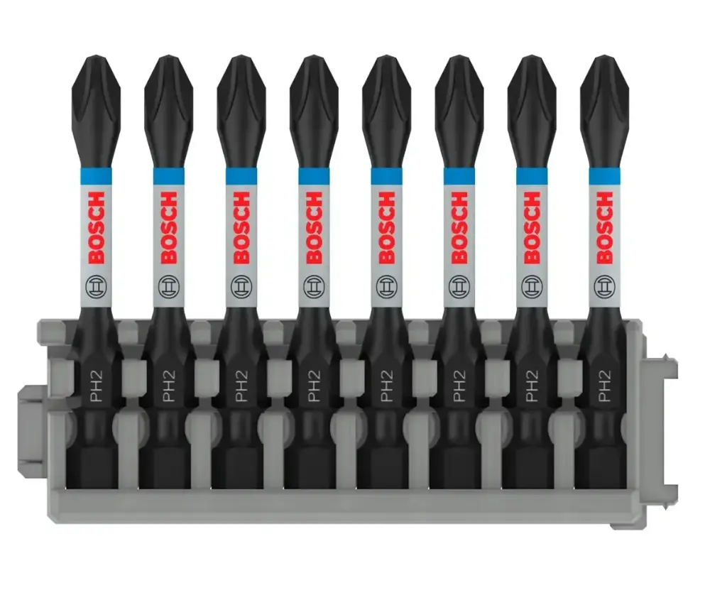 JUEGO BROCAS / MECHAS PH2 55MM PARA TALADRO DE IMPACTO 8 PZAS REF. 2608522330 / 873625 MARCA BOSCH