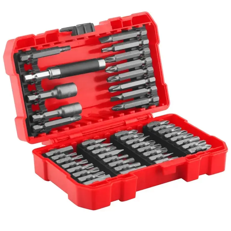 JUEGO DE PUNTA DE DESTORNILLADOR 1/4" 48 PIEZAS MARCA RONIX