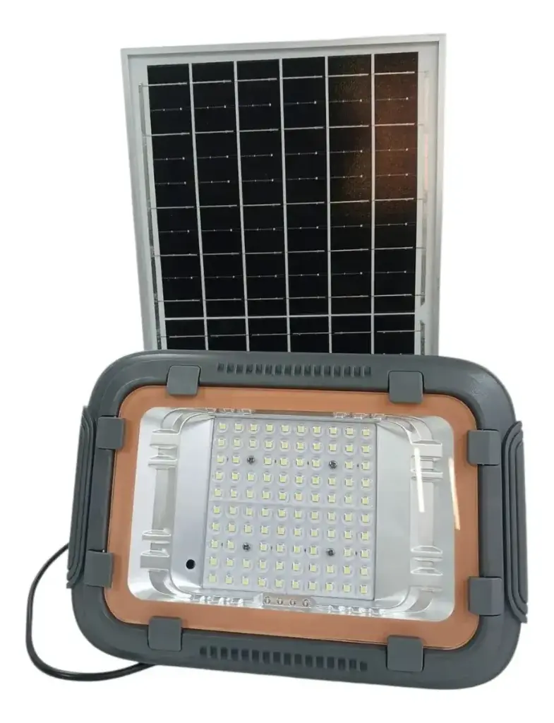 REFLECTOR LED 200 W 6500K 5V 1589 LM IP65 PANEL SOLAR C / CONTROL COLOR GRIS REF KTLM200W MARCA ILUMINAK