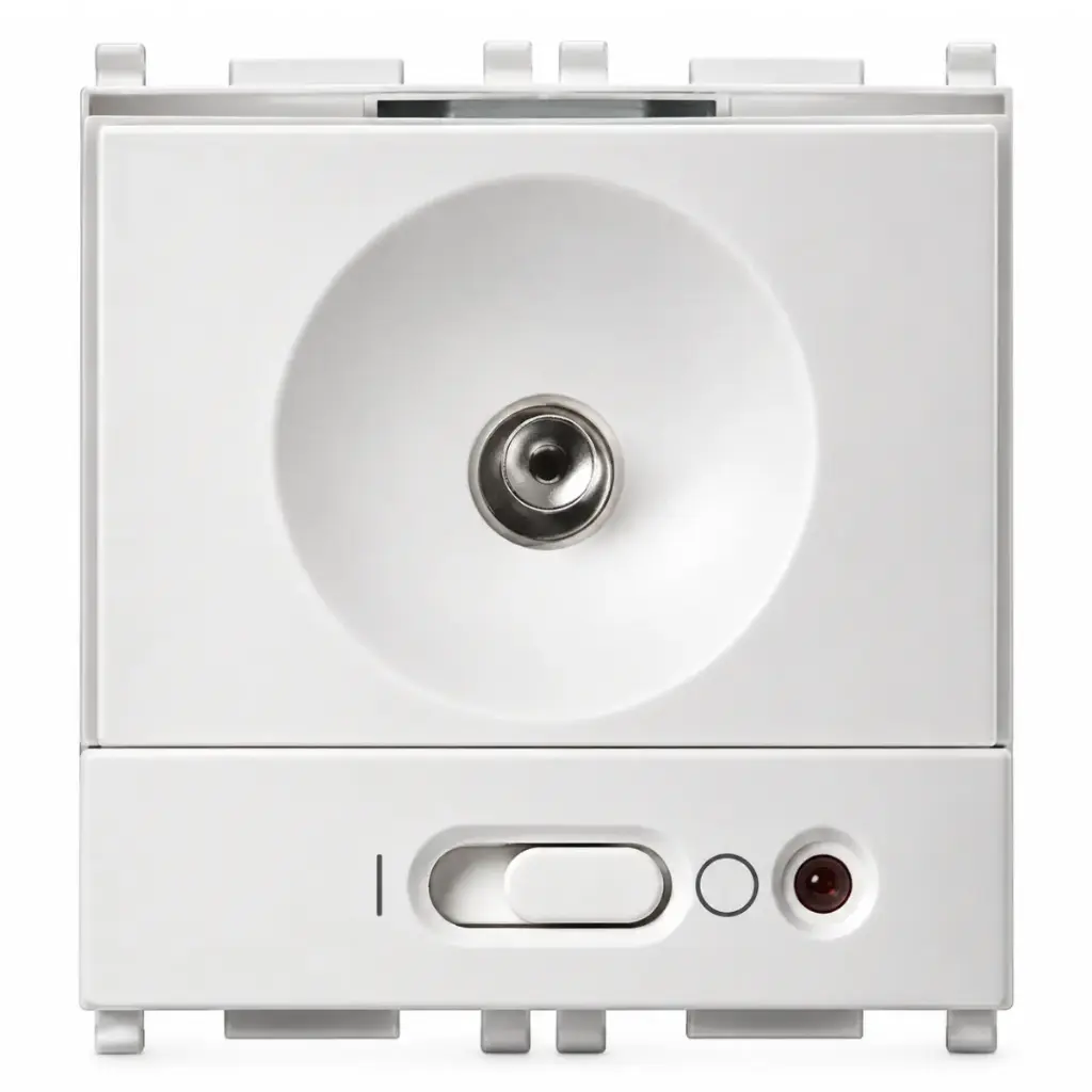 LINTERNA PORTATIL TORCIA C/LED 120V 50-60HZ BATERIA RECARGABLE BLANCO SERIE PLANA REF. 14396 VIMAR