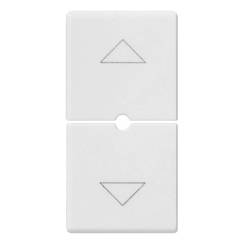 TECLA 2 BOTONES MEDIOS 1M SIMB. FLECHAS COLOR BLANCO SERIE PLANA UP REF. 14755.2 MARCA VIMAR