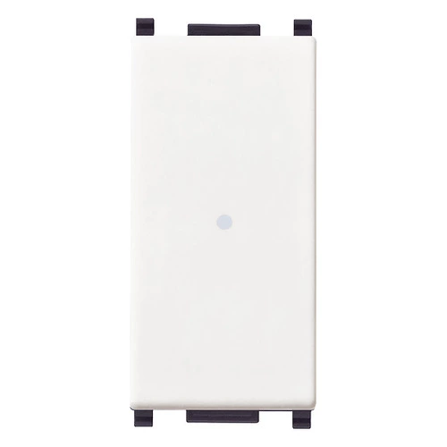 CONMUTADOR SENCILLO (TACO + TECLA AXIAL) "3WAY" 1P 10AX 110-250V MAX 100W BLANCO SERIE PLANA REF. 14113 VIMAR