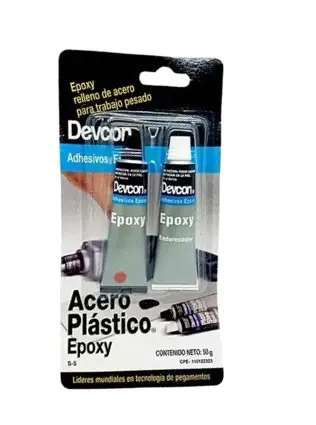 SOLDADURA / ADHESIVO EPOXICA ACERO PLASTICO AL FRIO COLOR GRIS OSC OPACO 50 GR RESINA+ENDURECEDOR REF. S-5 COD.000018 MARCA DEVCON