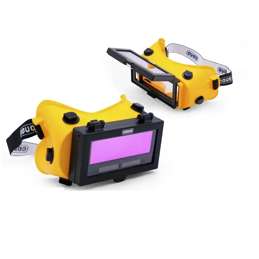 LENTES PARA SOLDAR OSCURECIMIENTO AUTOMATICO C/ BANDAS ELASTICAS AJUSTABLES ESTADO DE LUZ DIN3 OSCURO DIN11 PROTECCION UV-IR DIN16 REF. CV-WG-2 / 12065 MARCA COVO