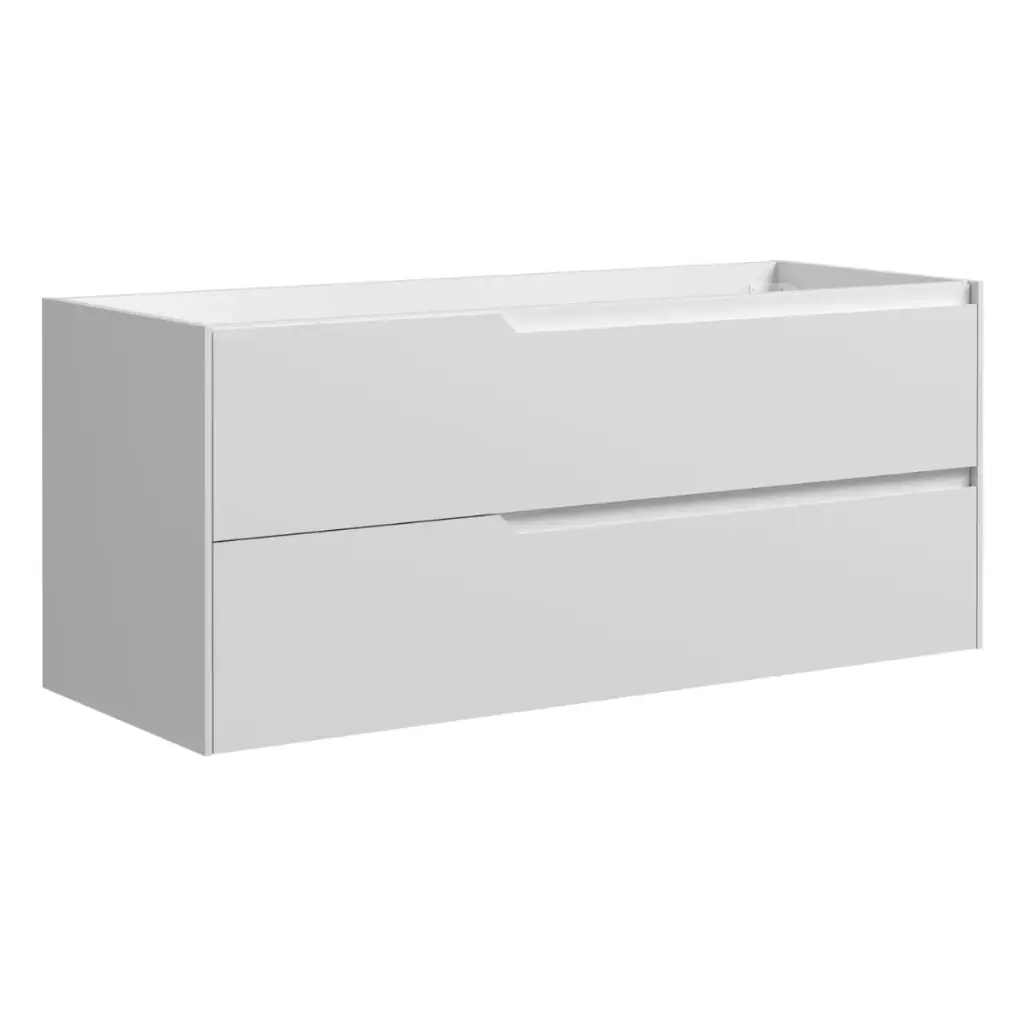 MUEBLE DE BAÑO 2 GAVETAS 119 X 45 X 50 CM ( SOLO CAJON ) COLOR BLANCO BRILLANTE  REF. MUSO-019 MARCA EUROPA