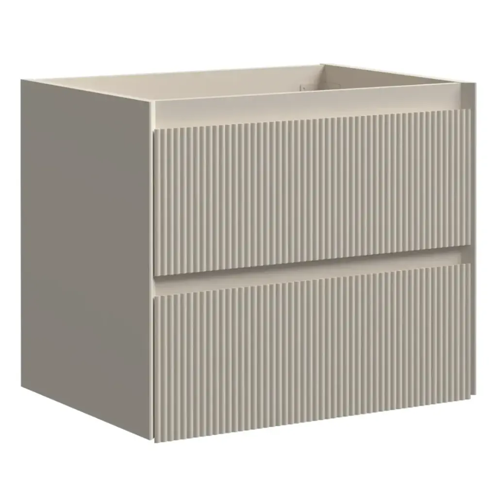 MUEBLE DE BAÑO 2 GAVETAS 59 X 45 X 50 CM ( SOLO CAJON ) COLOR GREIGE MATE  REF. MUSO-011 MARCA EUROPA