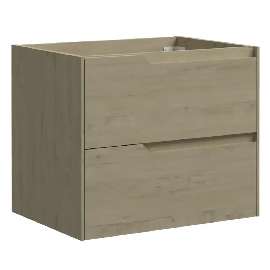 MUEBLE DE BAÑO MOD. OAK LIGHT 2 GAVETAS 59  X  45  X  50 CM ( SOLO CAJON ) COLOR CEDRO CLARO REF. MUSO-004 MARCA EUROPA