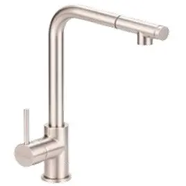 GRIFERIA MONOMANDO ALTO P/ FREGADERO ACERO INOX ROCIADOR EXTRAIBLE SATINADO REF GRI-631S MARCA UNIQUE