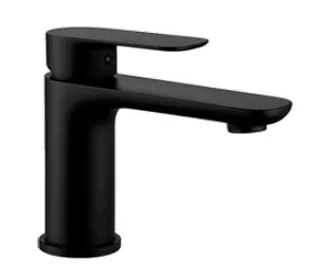GRIFERIA MONOMANDO REDONDO BAJO P/ LAVAMANOS NEGRO MATE REF GRI-540B MARCA UNIQUE