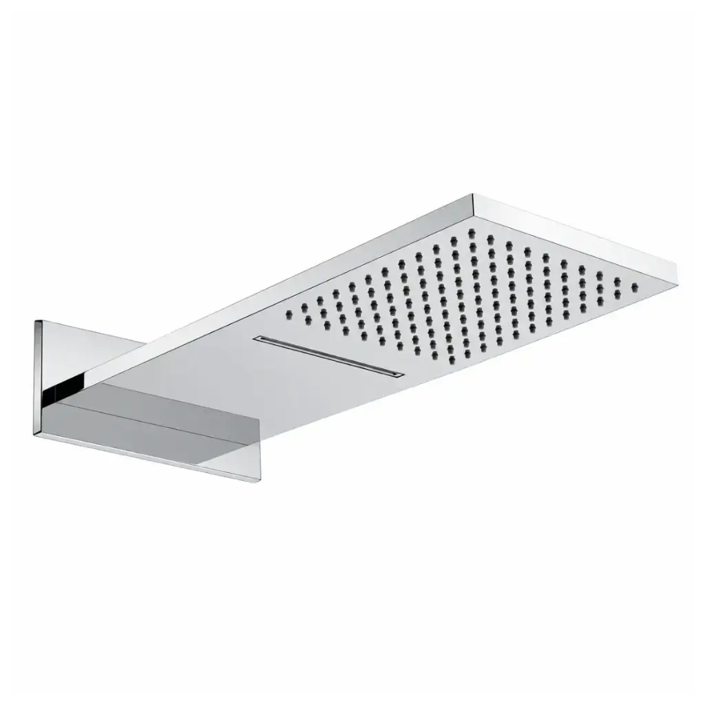 DUCHA / REGADERA PREMIUM DE PARED 2 FUNCIONES CASCADA Y LLUVIA MOD. MYKONOS COLOR CROMO REF. MYDU-001 MARCA EUROPA