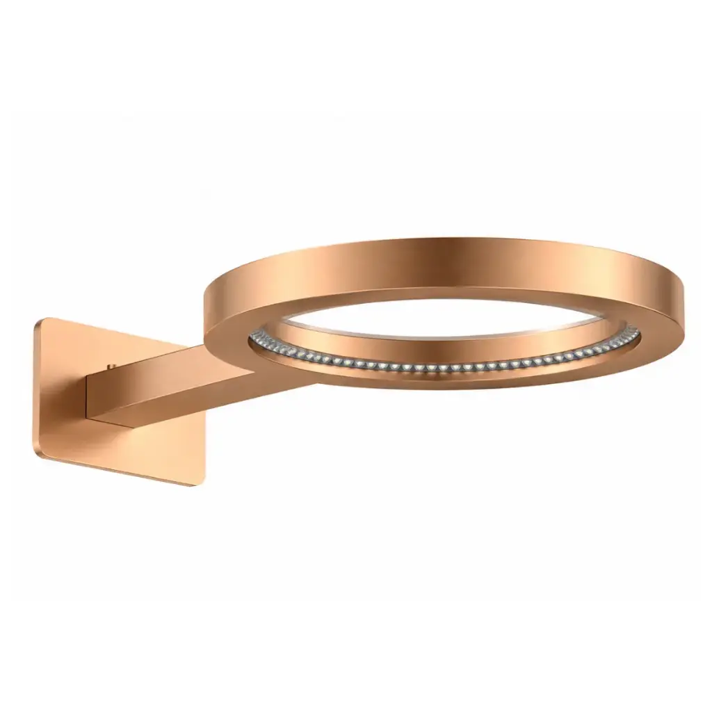 DUCHA / REGADERA PREMIUM DE PARED 2 FUNCIONES CASCADA Y LLUVIA MOD. COSTELLAZIONE COLOR GOLD ROSE REF. COS-003 MARCA EUROPA