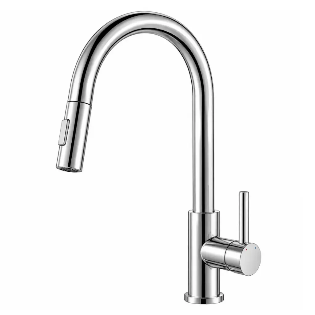 GRIFERIA FREGADERO MONOMANDO EXTRAIBLE MOD. SABBIA ACABADO CROMADO REF. GRICOC-024 MARCA EUROPA 