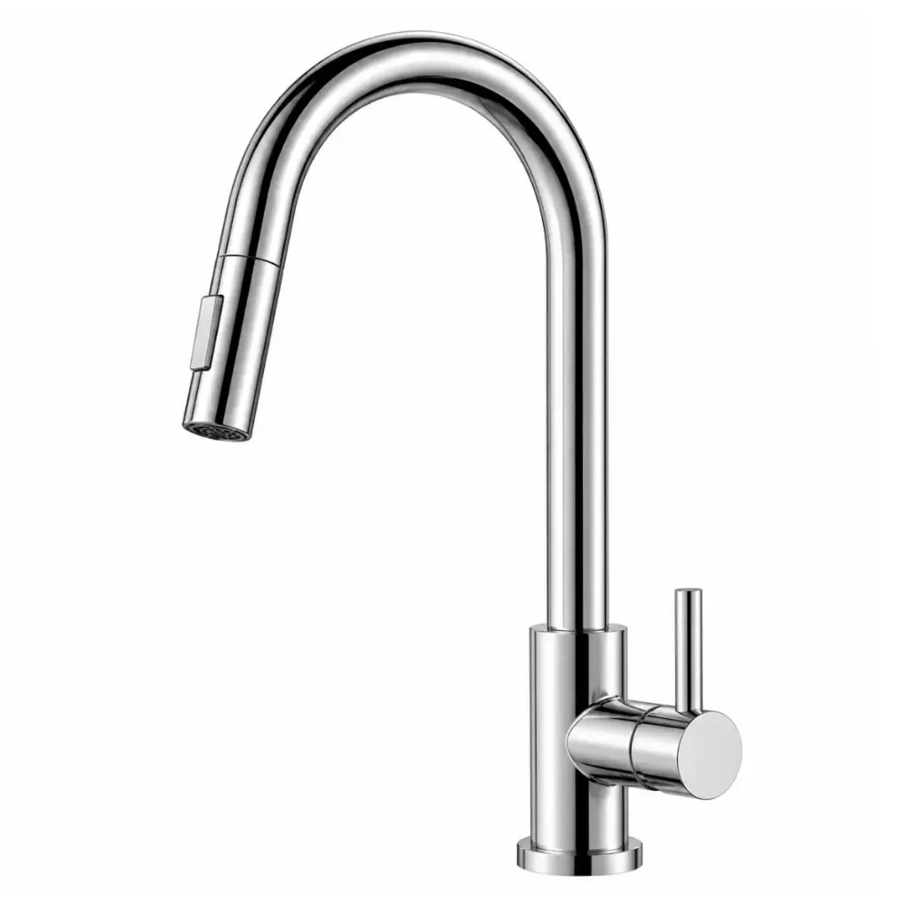 GRIFERIA FREGADERO MONOMANDO EXTRAIBLE MOD. MURCIA ACABADO SATINADO REF. GRICOC-020 MARCA EUROPA 