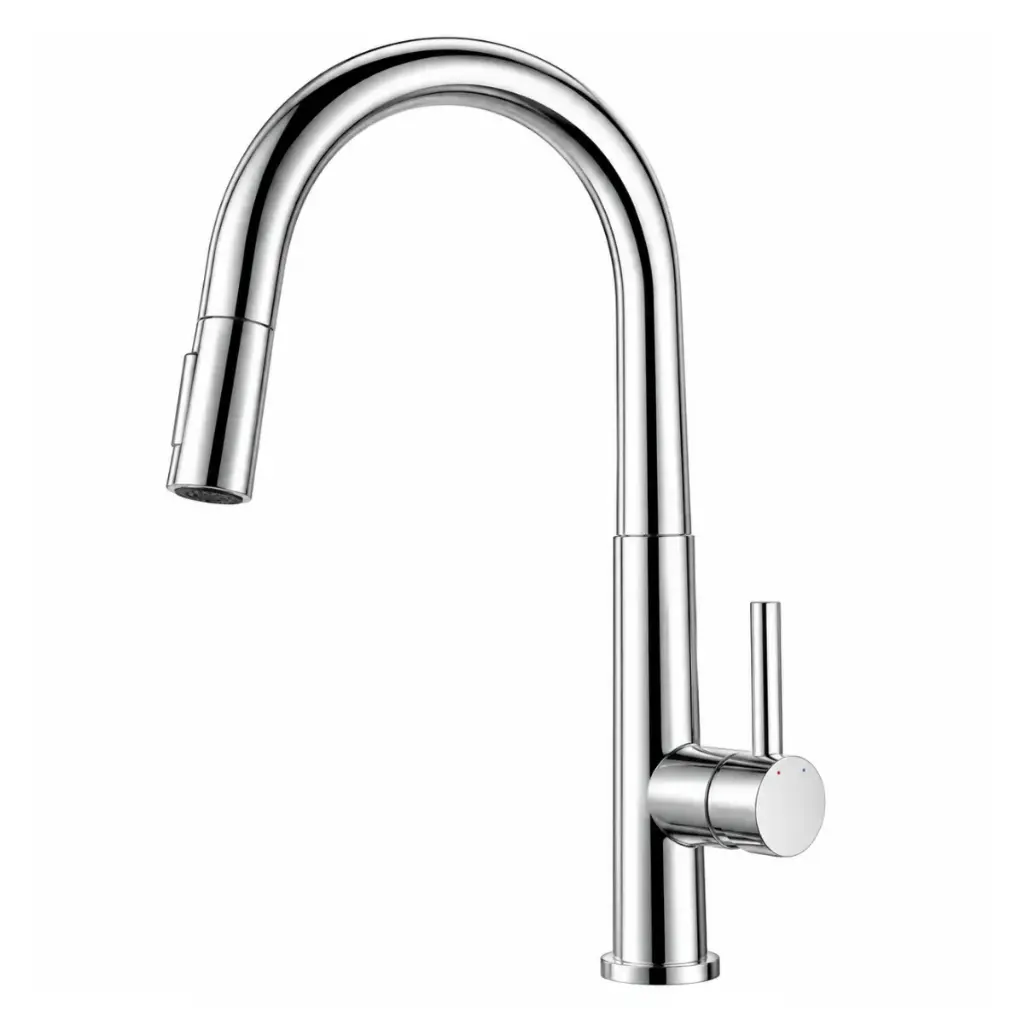 GRIFERIA FREGADERO MONOMANDO EXTRAIBLE MOD. MARBELLA ACABADO CROMADO REF. GRICOC-019 MARCA EUROPA