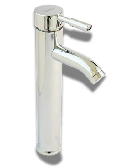 GRIFERIA MONOMANDO ALTO PARA LAVAMANOS CROMADA 30 CM REF. GLC-0046 MARCA AQUAL