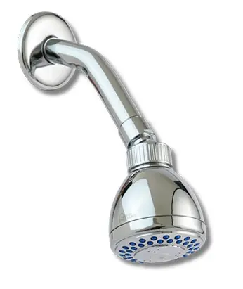 DUCHA / REGADERA PLASTICA CON TUBO Y ROSETA DE PVC CROMADA REF. RTC-0064 MARCA AQUAL