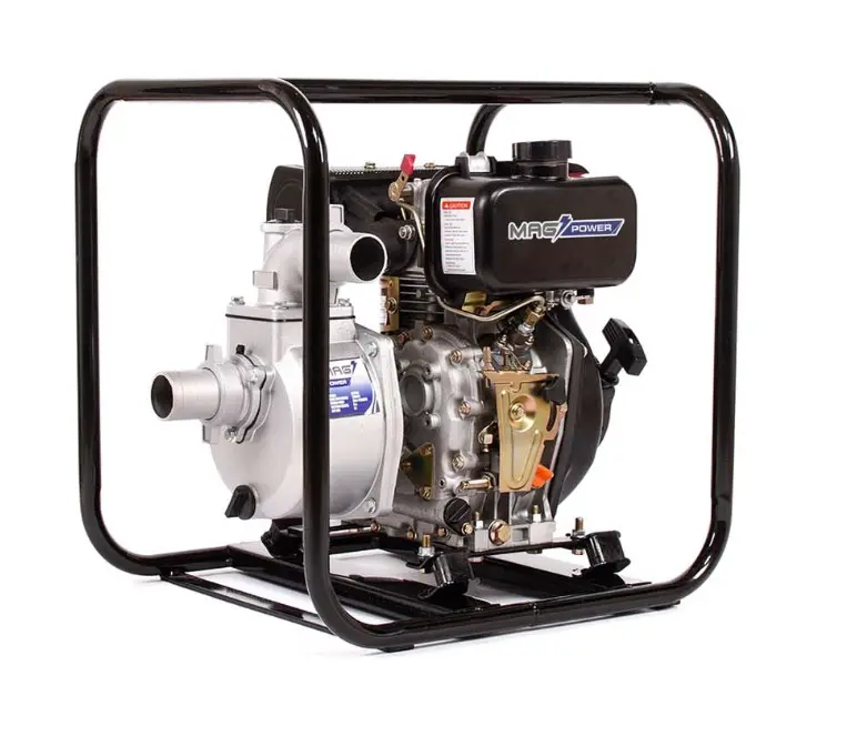 MOTOBOMBA AUTOCEBANTE DE 5 HP DE 2" X 2" A DIESEL MOTOR 4T ENCENDIDO MANUAL 600 LTS/MIN 26MTS MOD. MAG20D REF. EBA-1000 MARCA MAG