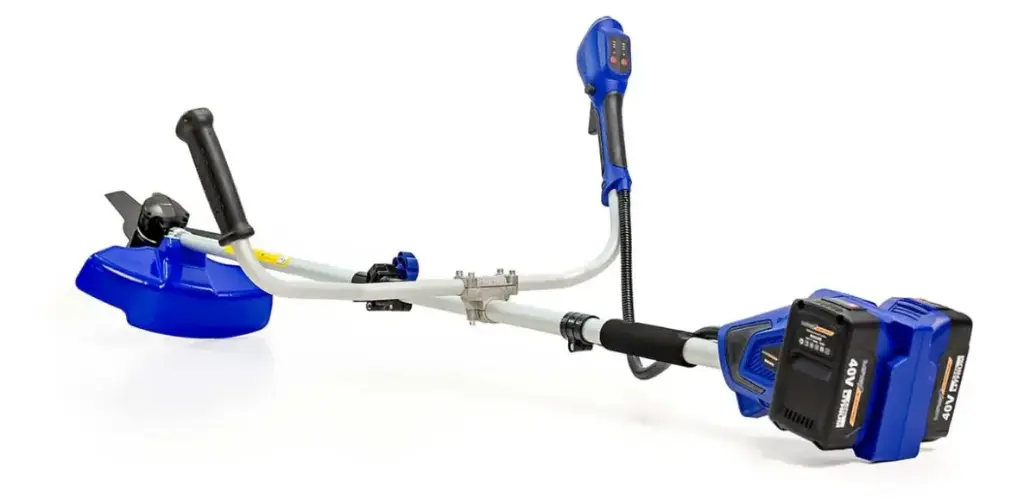 DESMALEZADORA / CORTABORDES INALAMBRICA 450W TUBO 26MM INCLUYE 2 BAT. 40V 4.0Ah + CARGADOR MOD. MAG45E REF. EAB-1001 MARCA MAG
